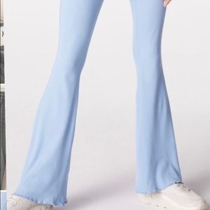 Outdoor Voices Rib Flare Pant in Morning Blue